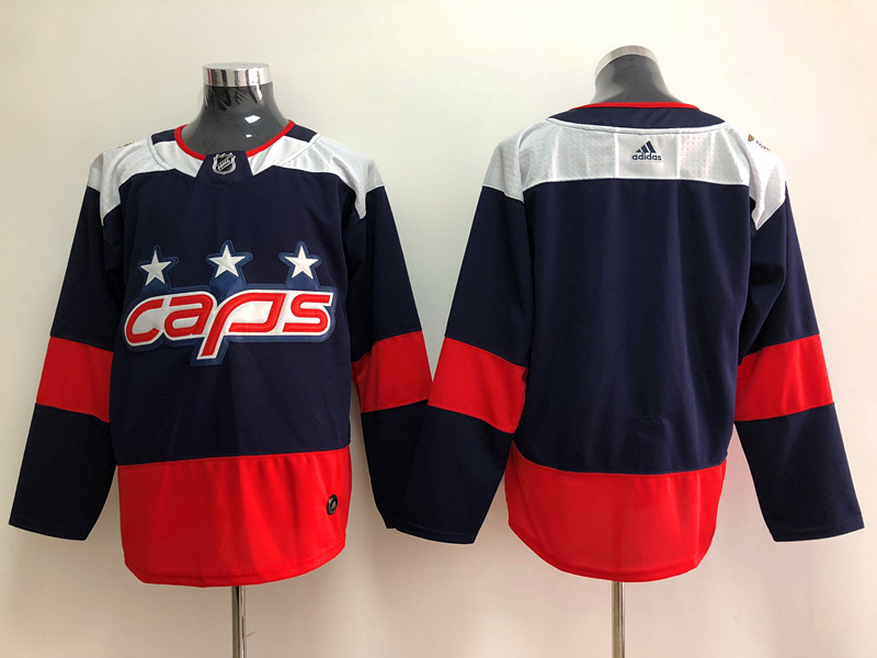 Men's Washington Capitals Navy Blank Jersey